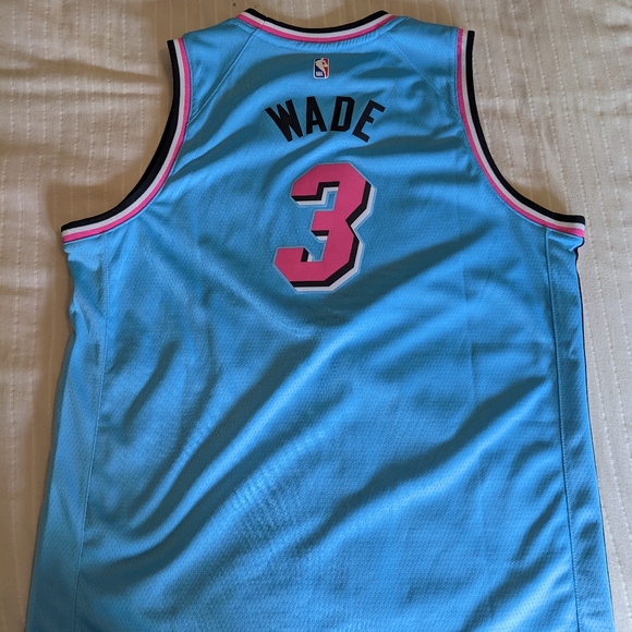 Nike Swingman Youth XL Dwayne Wade Miami Heat Vice City Jersey NWOT PFSF - Picture 4 of 4